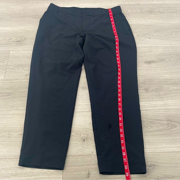 Black Lined Tailored "Comfort Stretch" Elastic-Waist Pants Everyday/Work pants - Picture 10 of 12